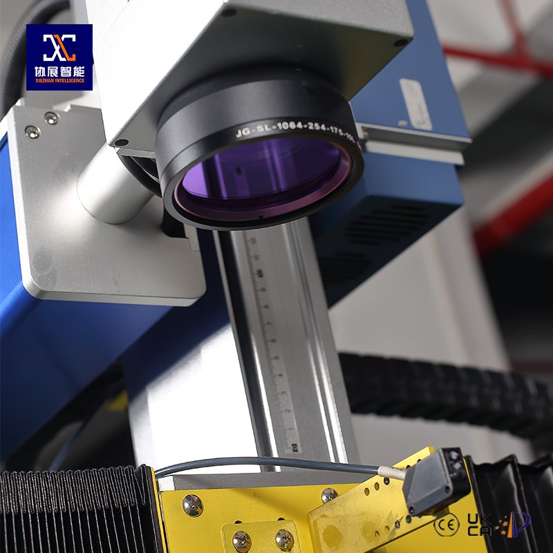 Marked aluminum strip sample produced by XZ-ZD6080 laser marking machine