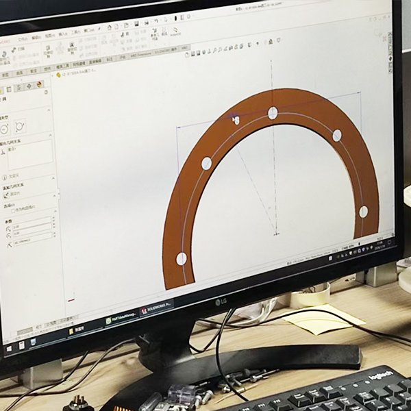 mechanical structure design of resistance wire winding machine under development